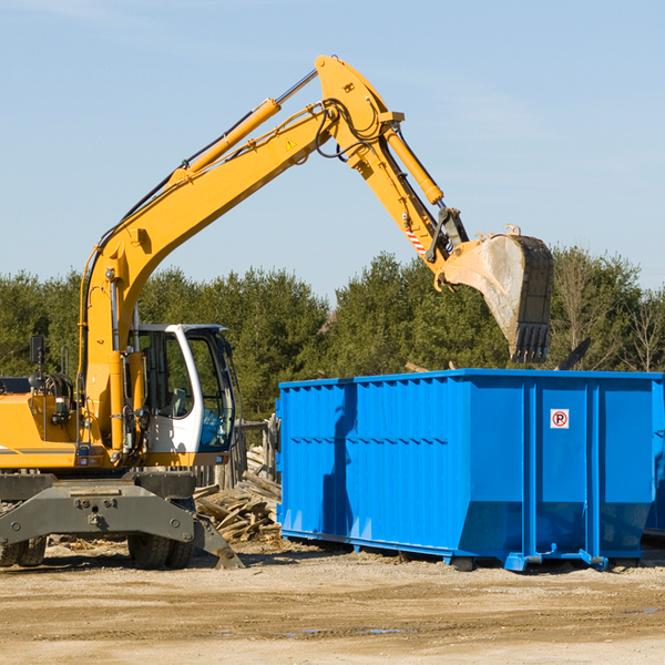 can i request a rental extension for a residential dumpster in Trousdale County Tennessee